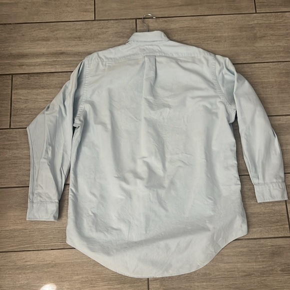 Polo Ralph Lauren Blue Oxford Button Down Cotton Shirt Size 16-34 - Picture 8 of 8
